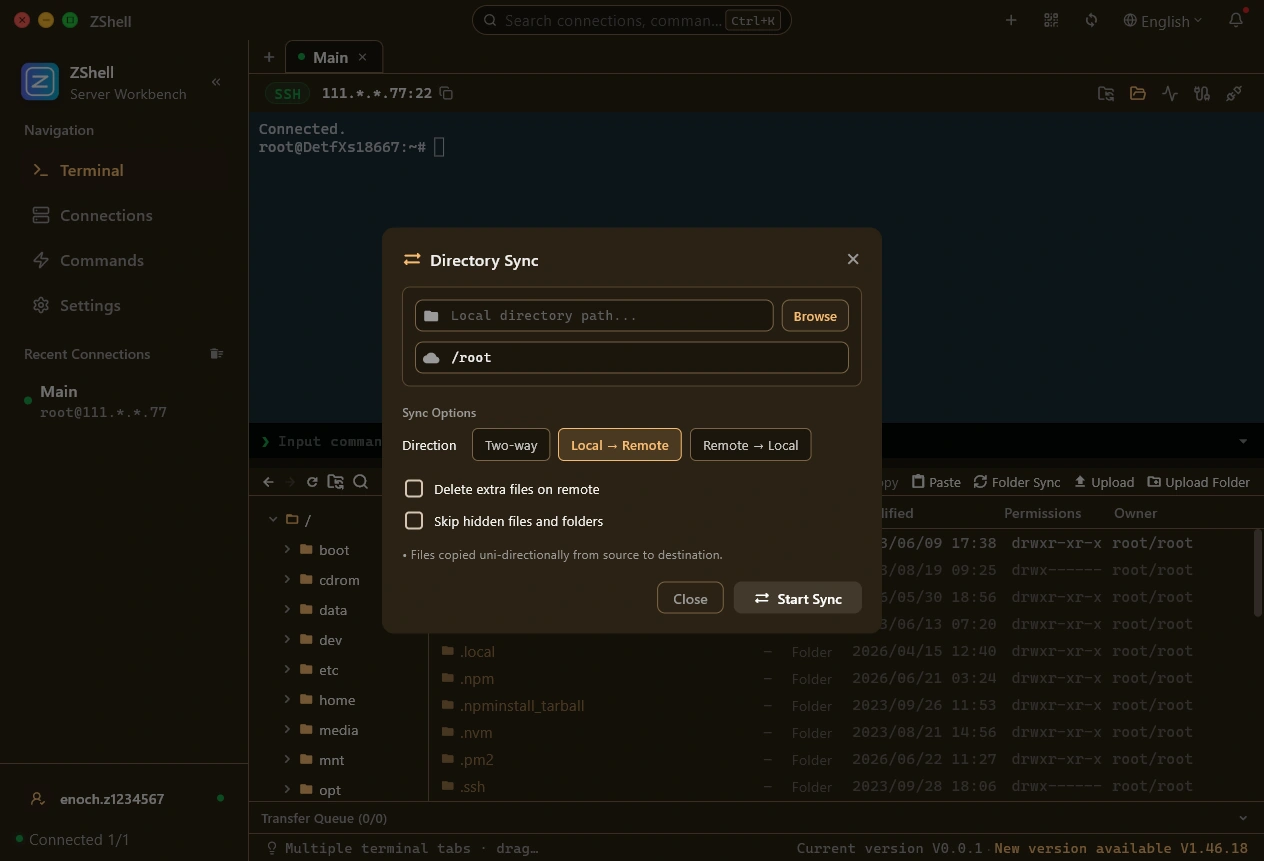 Directory sync